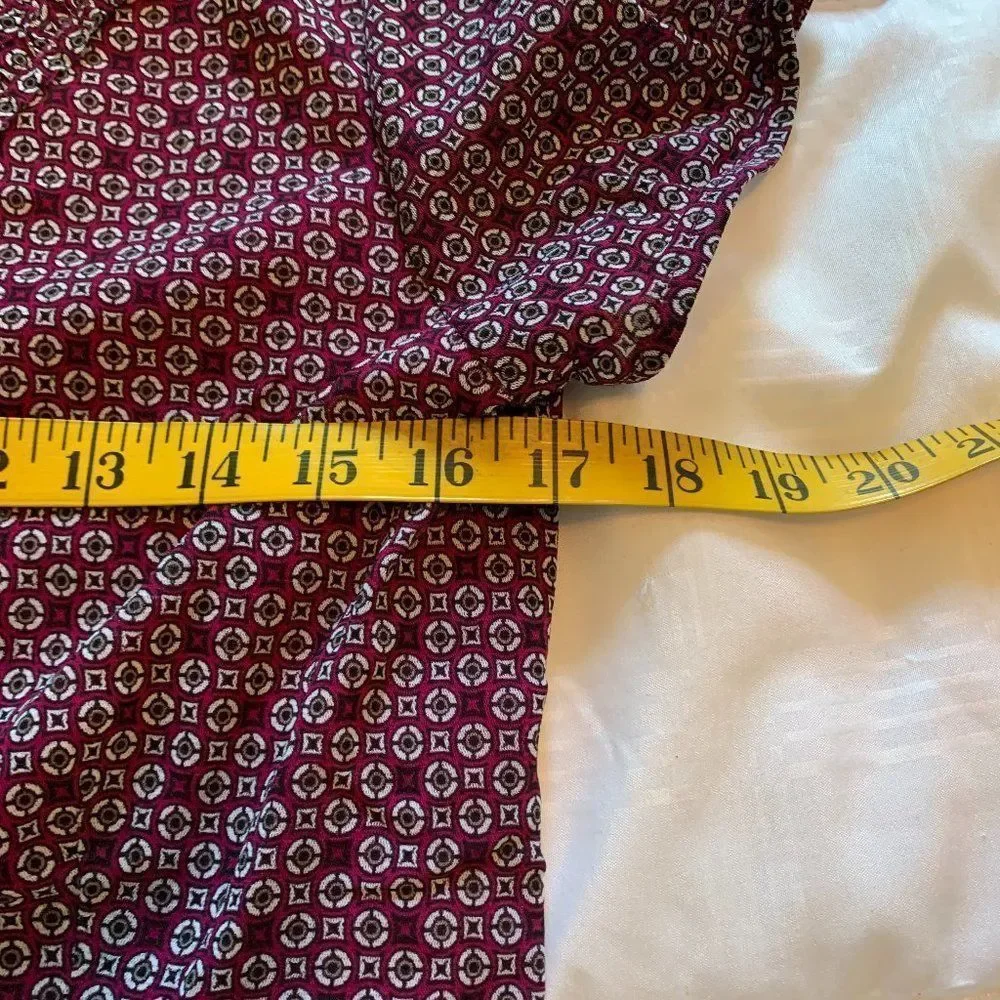Pretty maroon Blouse, Size XL fits M - Picture 7 of 12